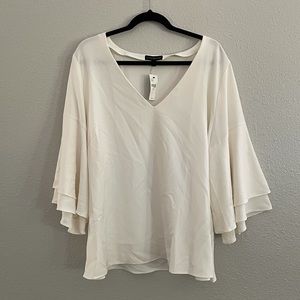 White Bell Sleeve Top size 22/24